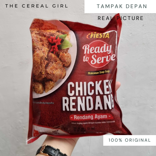 

[KONDISI BARU - 100% ORIGINAL] FIESTA Chicken Rendang 300gr - Makanan Siap Saji/ Ready to Serve