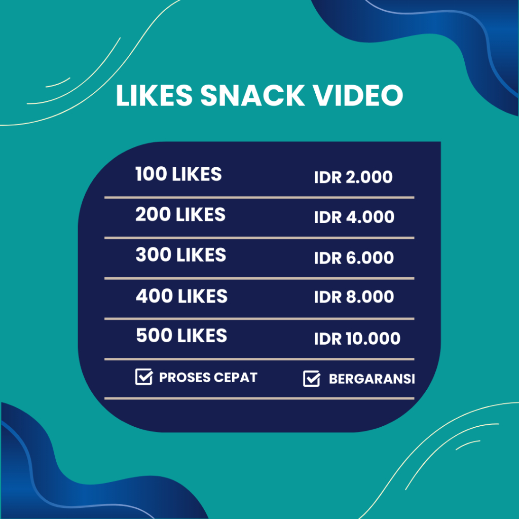 SNACK VIDEO LIKE MURAH PERMANEN NO DROP BEST FOR AGENCY SNACKVIDEO MURAH - SPEEDPANEL