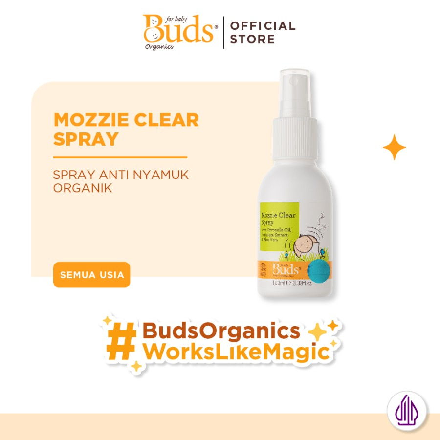 Buds Mozzie Clear Spray / spray anti nyamuk / lotion anti nyamuk anak