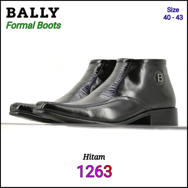 Sepatu Boots Formal Pria Bally 1263 Kulit Asli