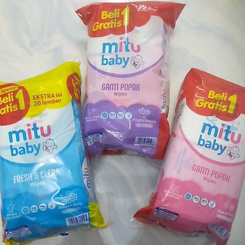 Tissue basah mitu 50+50shet