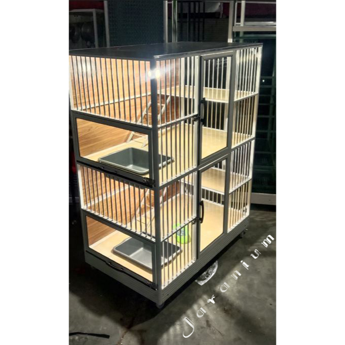 Kandang kucing 2 tingkat / Kandang kucing 2 kamar / Kandang kucing 2 pintu