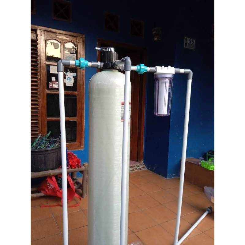 Paket pasang Filter air sumur bor FRP 1054 nanotec keruh bau/paket pasang filter air sumur bor PDAM 