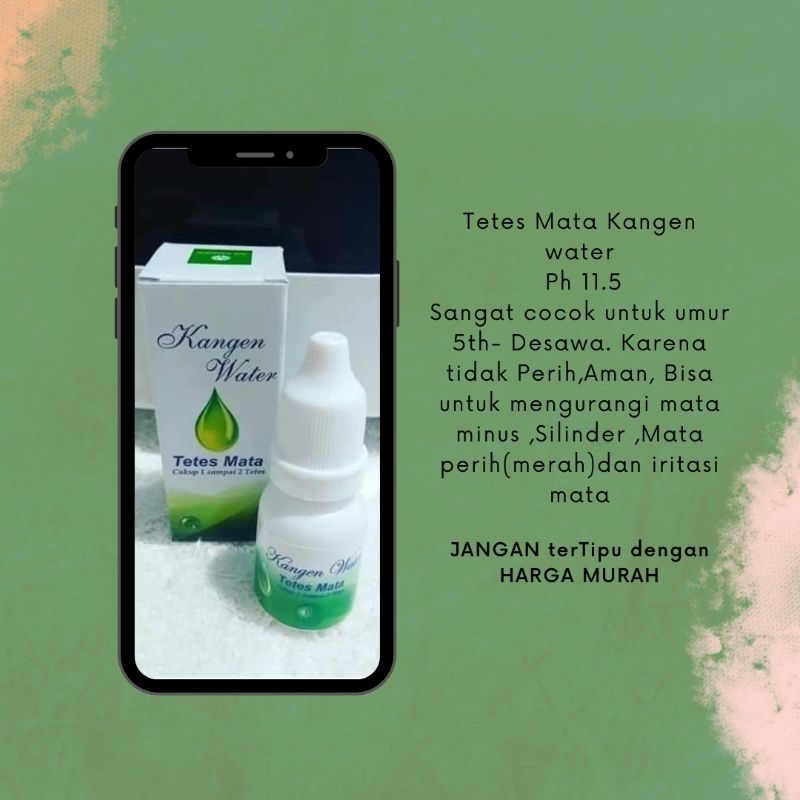 TETES MATA KANGEN WATER PH 11,5