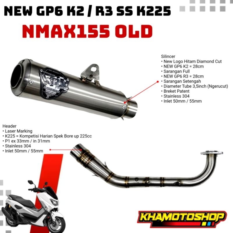 WRX NEW GP6 K2 / R3 SS K225 NMAX155 OLD