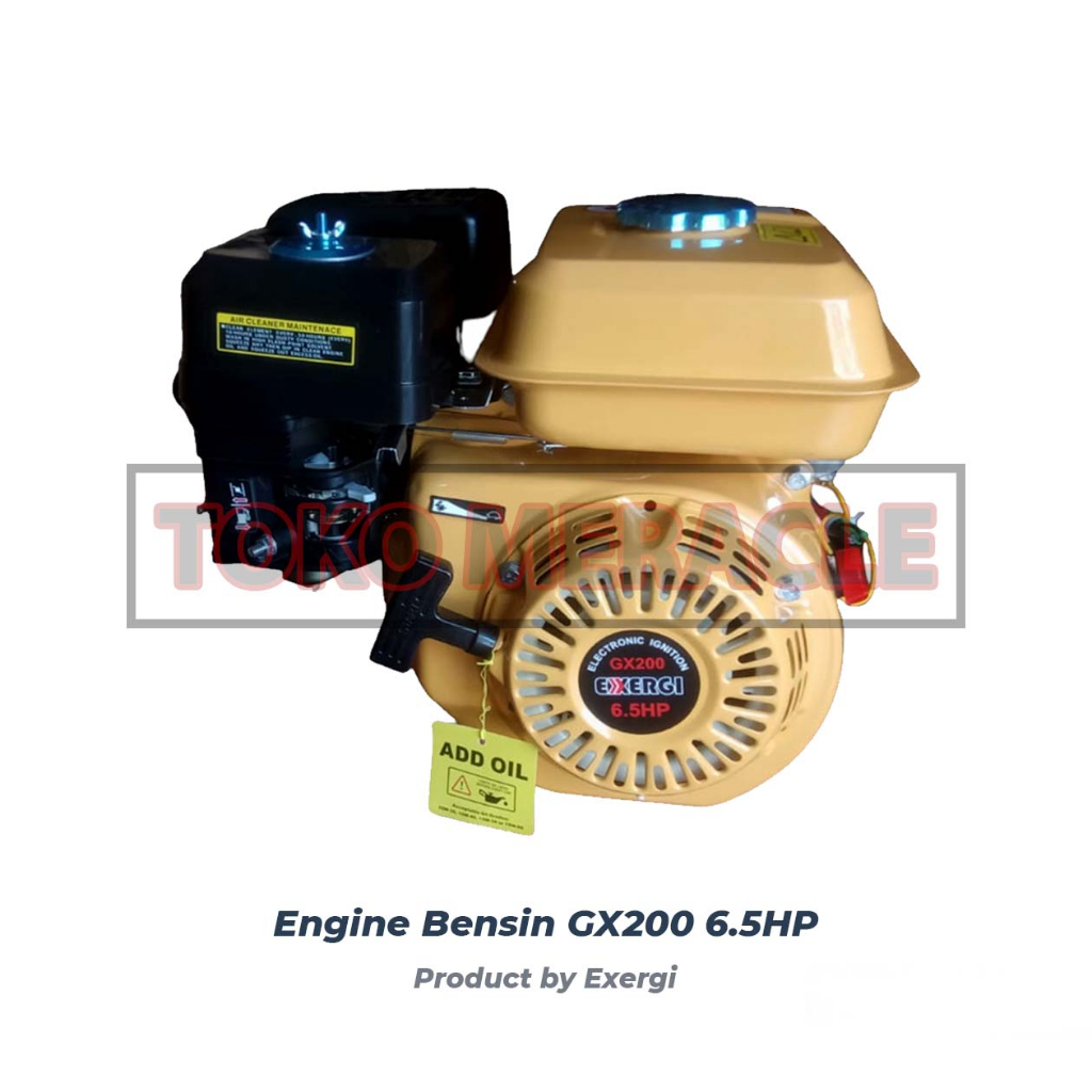 Exergi Diesel Engine Bensin 6.5HP GX200 - Penggerak Mesin Tenaga Bensin GX-200