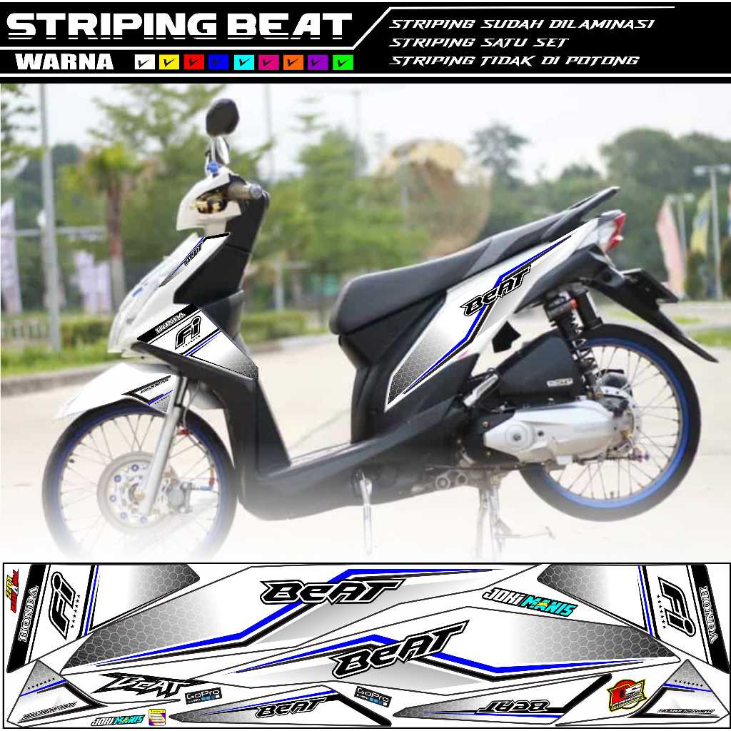 striping variasi beat fi lis simple art/striping beat variasi motif simple