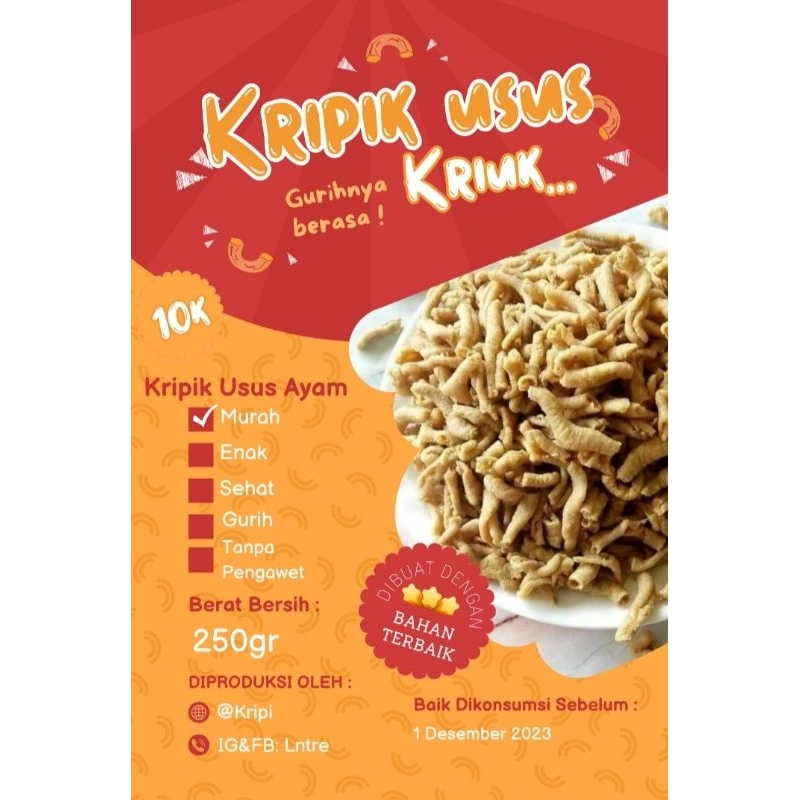 

Kripik Usus Ayam