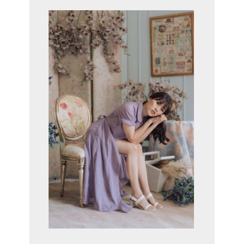 maven theodore lavender dress preloved like new