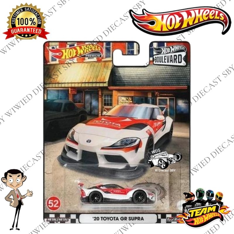 Hot Wheels Premium Boulevard 20 Toyota GR Supra Putih Merah