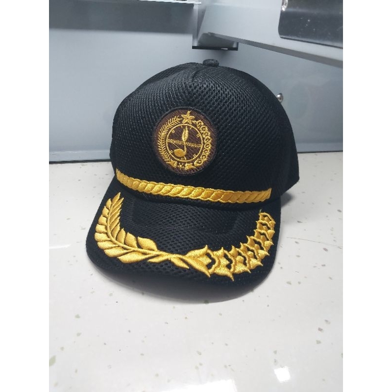 Topi pramuka jaring hitam