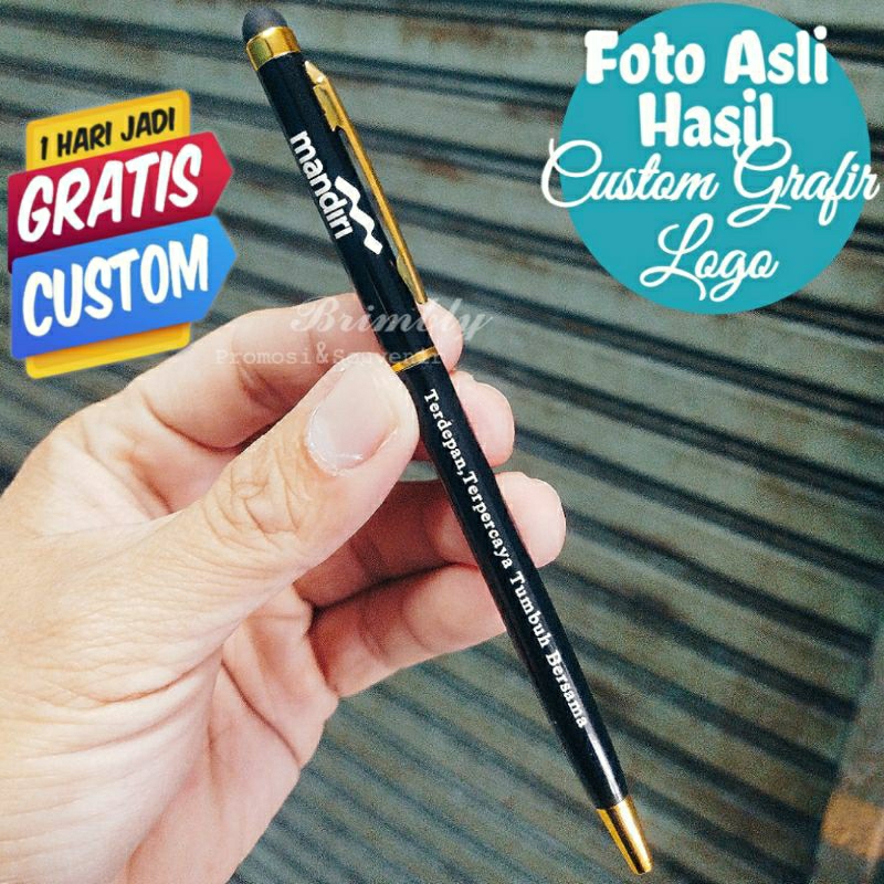 

PULPEN PROMOSI | PULPEN STYLUS 2IN1 EXCLUSIVE METAL | GRATIS GRAFIR CUSTOM NAMA | CUSTOM PULPEN | GRAFIR BOLPOIN