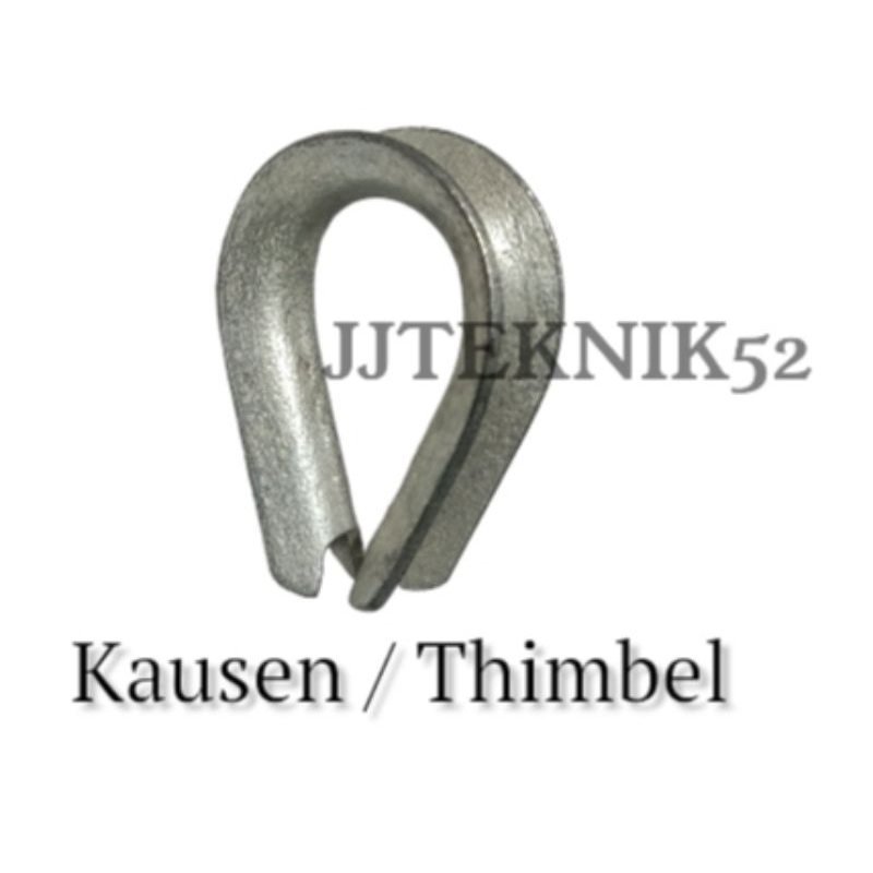 Kausen 8mm / Thimble 8mm / Lekukan Tali Sling 8mm / Bidal Oval