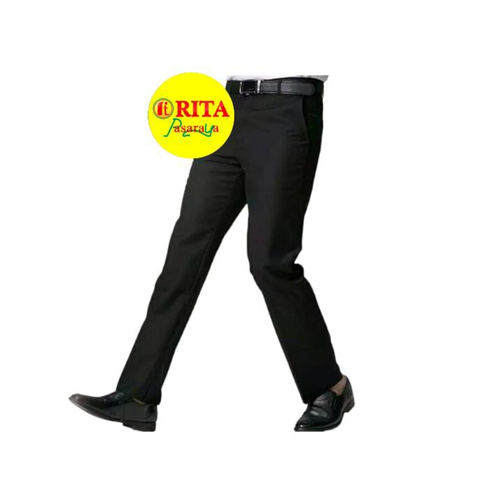 Mimaxco Celana panjang kerja Slim fit size 33-38 Hitam