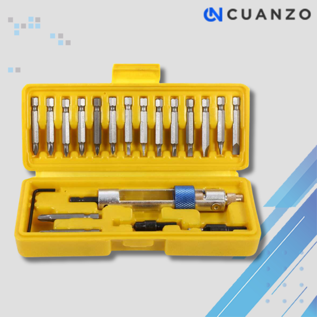 2 in 1 Mata Bor Tangan Manual dengan Obeng Set / Bor Manual Hss Karburator Pembolong Pelubang Lubang