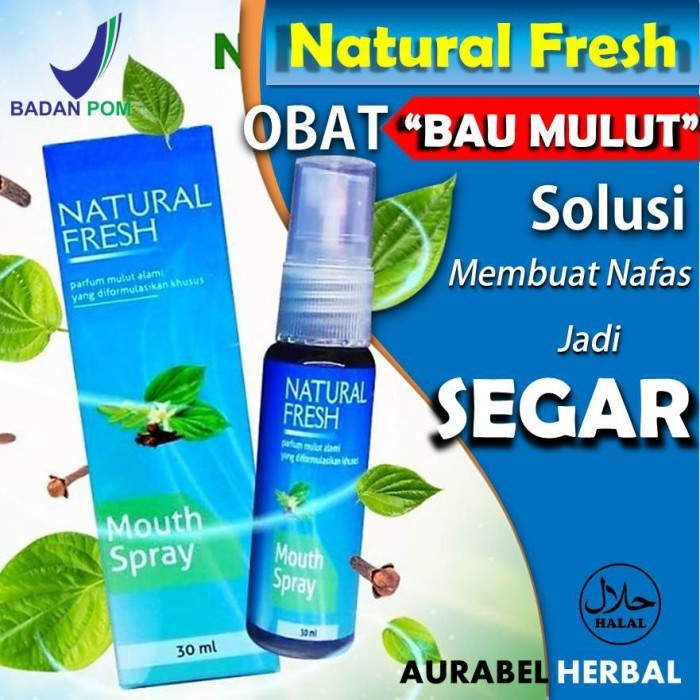 NATURAL FRESH ATASI BAU MULUT - NATURAL FRESH FRESS SPRAY MOUTH