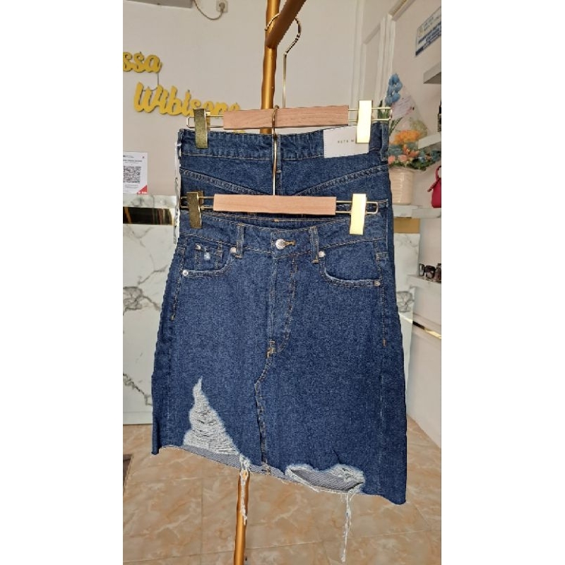 ROK PENDEK JEANS DENIM H&M