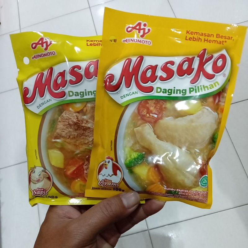 

Masako Bumbu 100 g Ayam , Sapi