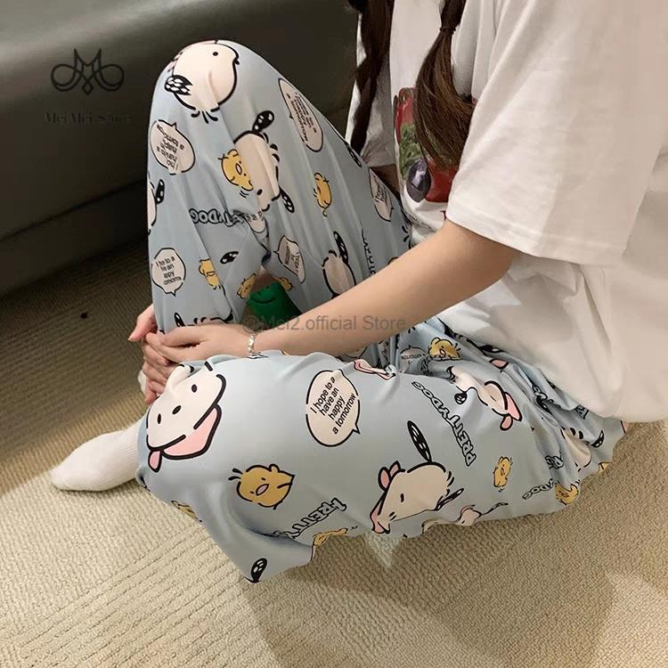 MEI MEI Piyama Baju Tidur Set - Baju Tidur Lengan Panjang Celana Panjang / Baju Tidur Kaos Lengan Pe