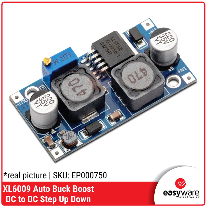 XL6009 Auto Boost Buck Adjustable Step Up Step Down DC to DC converter module