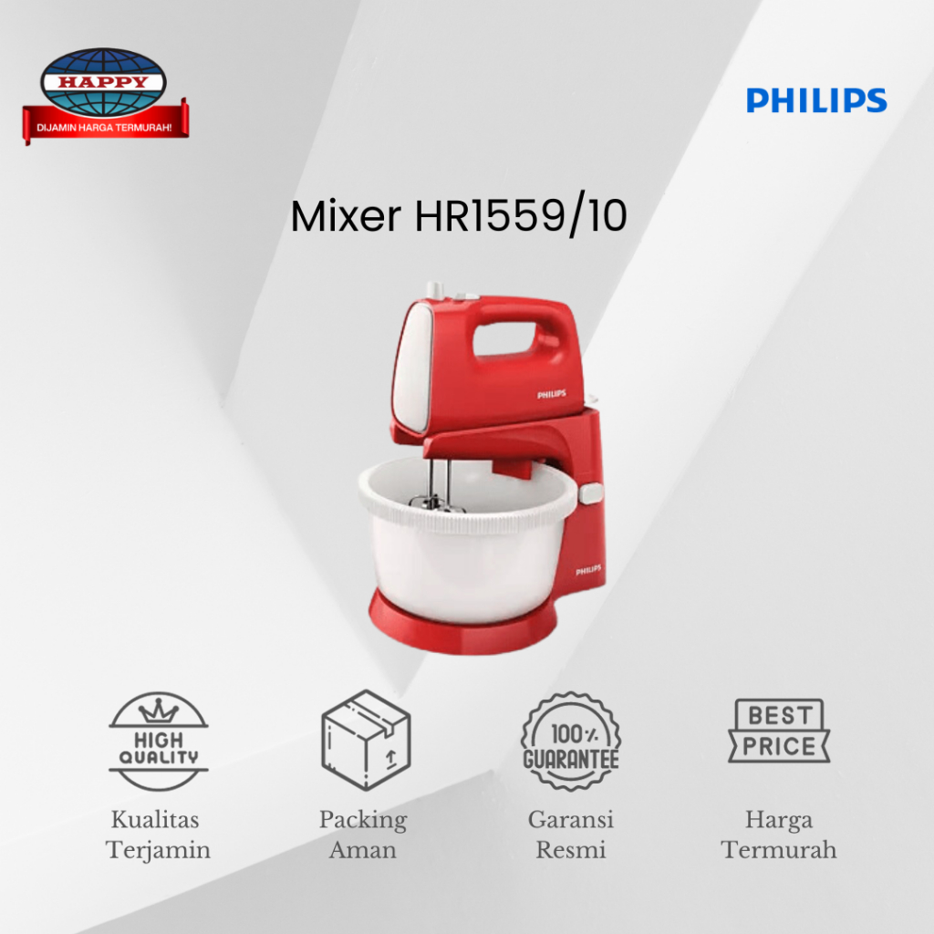Philips Stand Mixer Philips 1559 Hemat Energi 170W