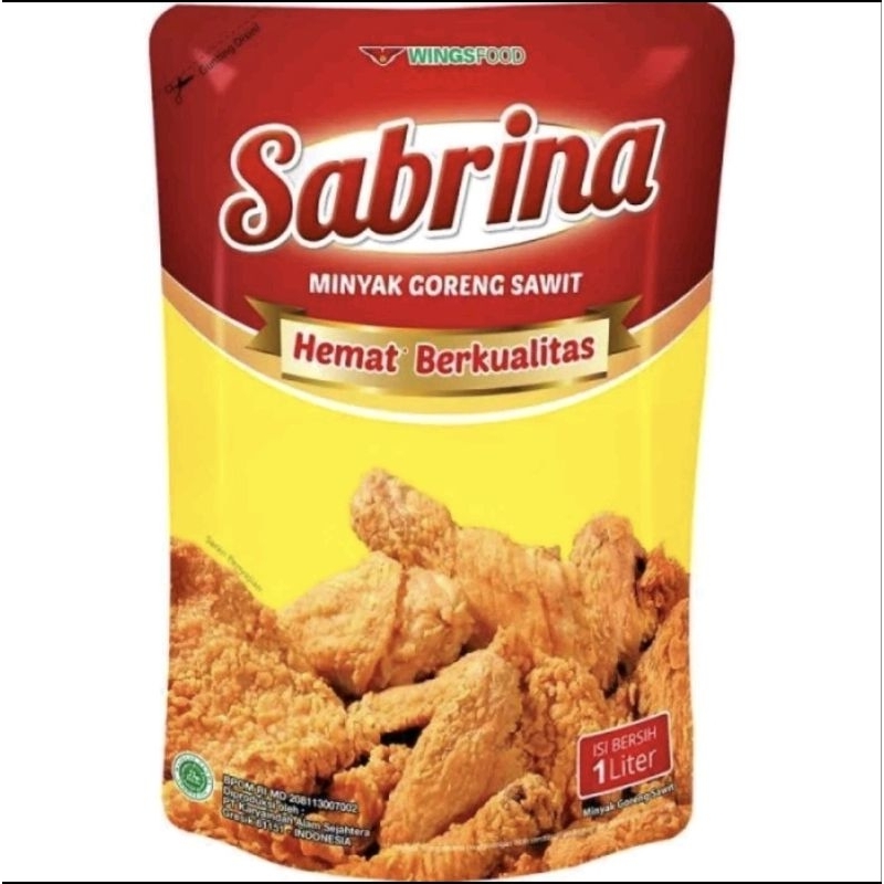 

1liter minyak goreng sabrina pouch 1Lt