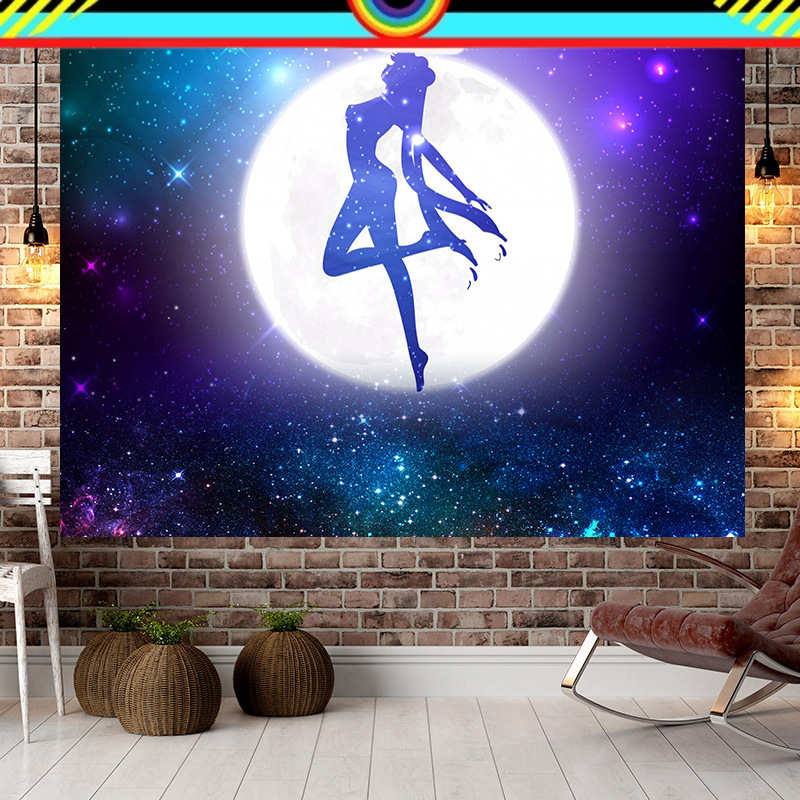 POSTER KAIN ANIME SAILOR MOON HIASAN DINDING BACKGROUND BACK GROUND LATAR BELAKANG DEKORASI RUMAH TE