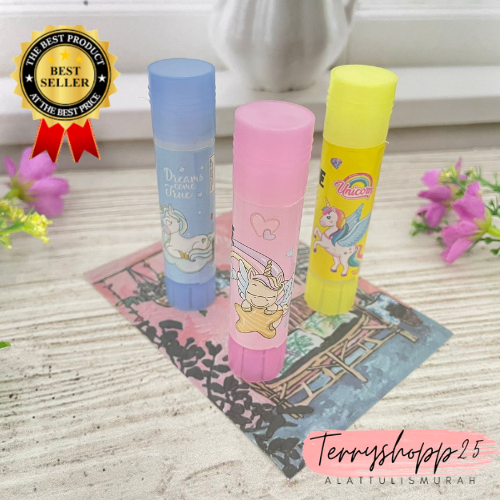 

Glue Stick Gambar Unicorn Pastel Perlengkapan Kantor Lem Kertas Stark 10gr Bisa COD