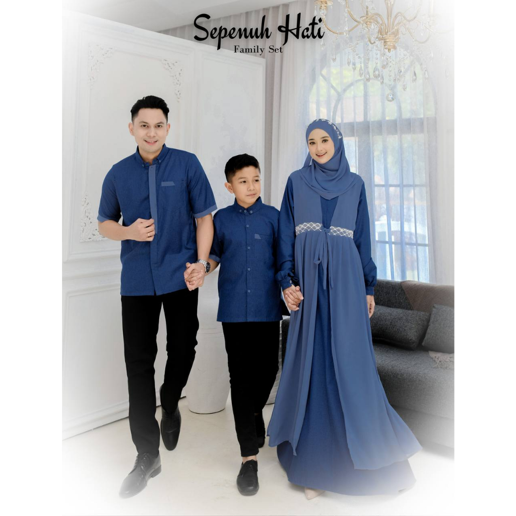 (PO - FREE MINIGOLD) Sepenuh Hati Sarimbit Lebaran by MATHLA.ID - Dress Mathla - Sarimbit Mathla - B