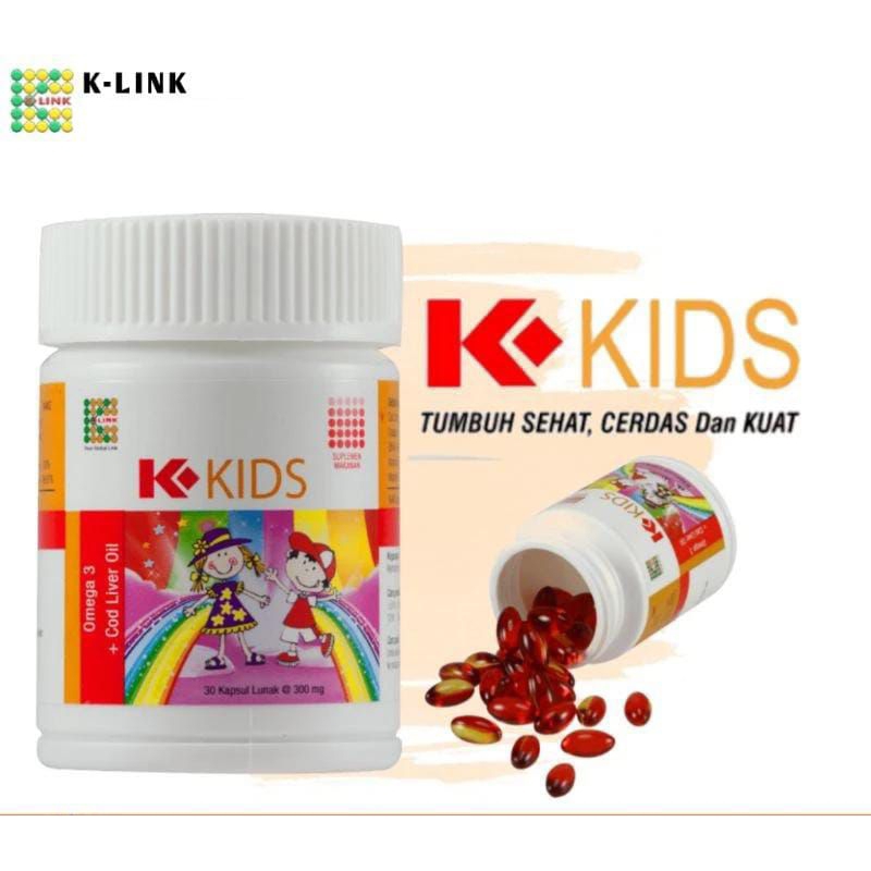 K-Kids omega kids k-link omega kids anak vitamin original asli