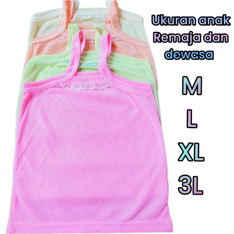 TANKTOP KAOS SINGLET WANITA SINGLET ANAK REMAJA MURAH