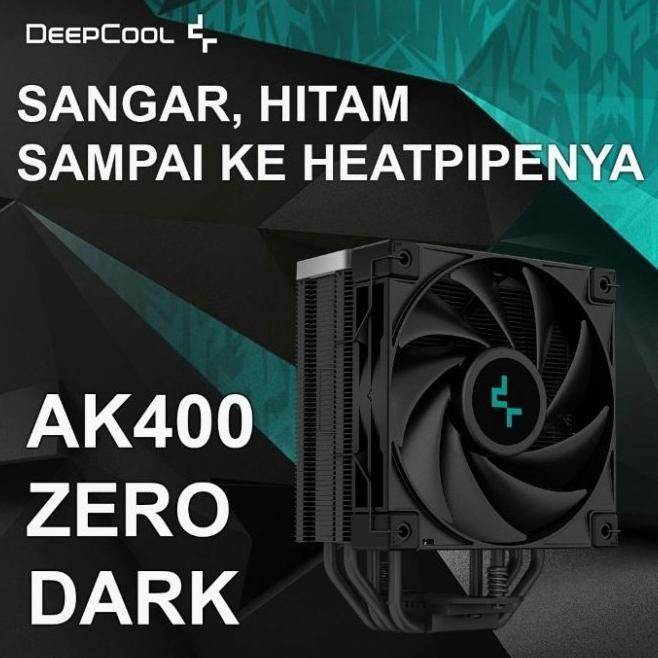 DeepCool AK400 AK 400 ZERO DARK CPU Cooler - FULL BLACK EDITION