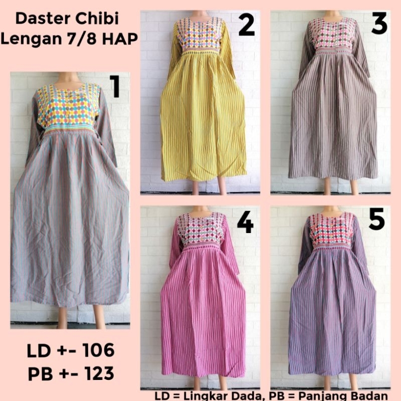 DASTER CHIBI LENGAN 7/8 HAP ADEM BUSUI FRIENDLY BU TEJO WRNI