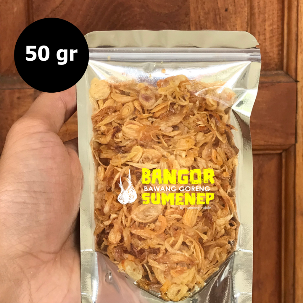 

BAWANG GORENG SUMENEP 50gr ASLI PREMIUM RENYAH GURIH