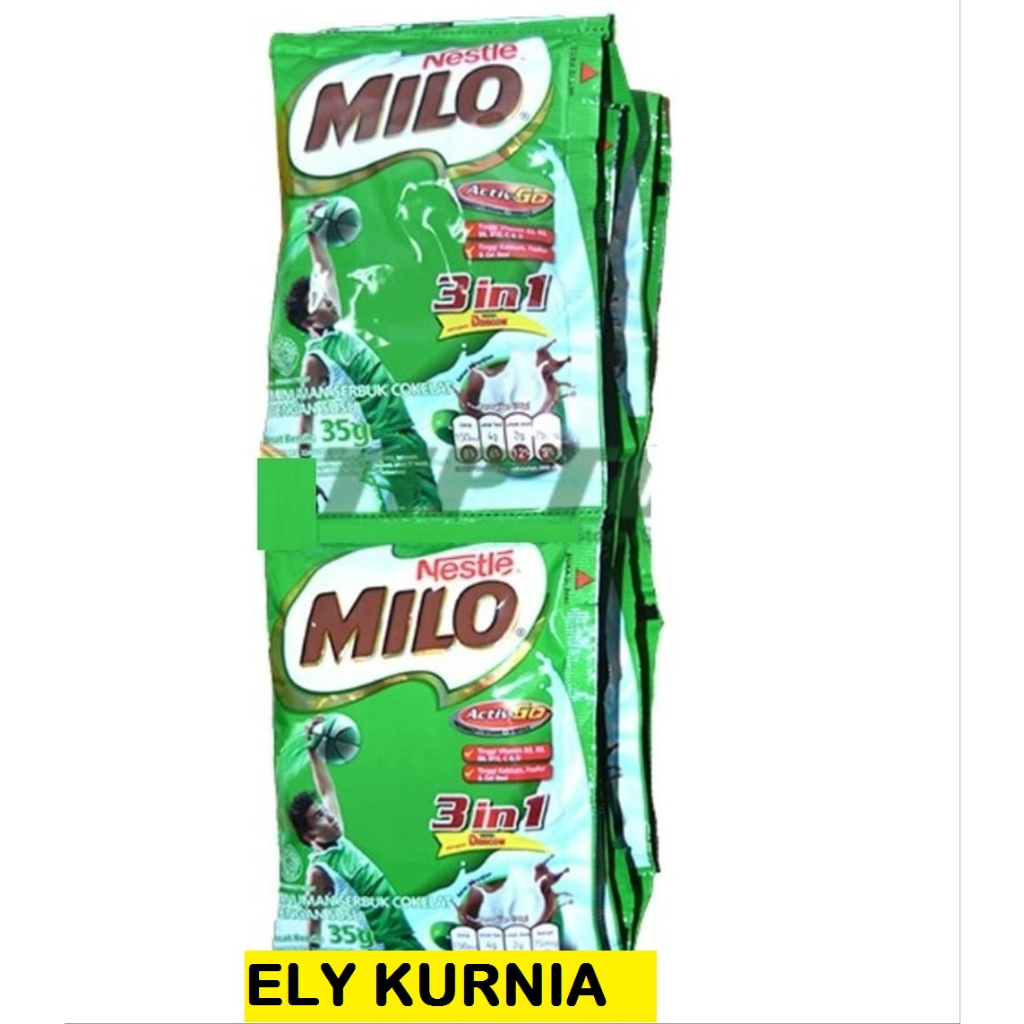 

MILO 3 IN 1 SACHET 1 RENCENG ISI 10