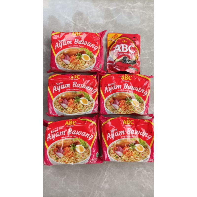 

paket Mie ABC Ayam bawang 6pcs