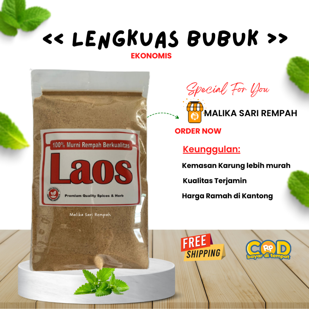 

Lengkuas / Laos Bubuk Ekonomis [ 50 gr]-MSR