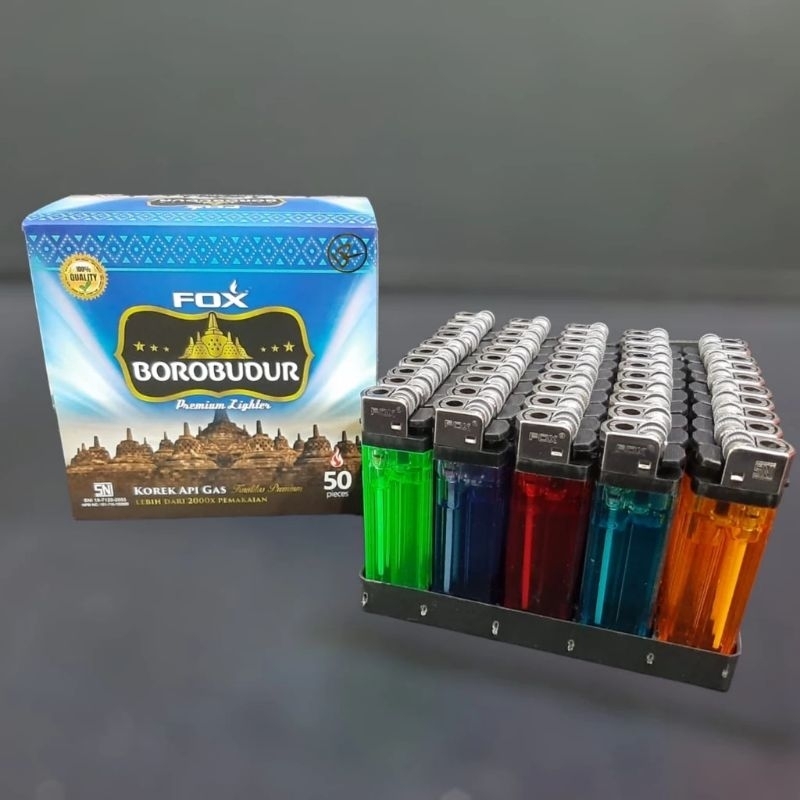50 Pcs Korek api roda/kotak warna NEOLITE,FOX BOROBUDUR,G2000 BULL