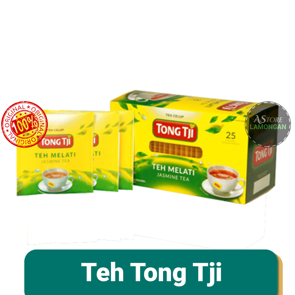 

Tong Tji Jasmine Tea dengan Amplop isi 25s, Teh Celup per Pack Murah