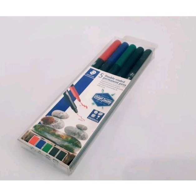 

Staedtler 5 Double-ended permanent pens art. nr. 3187 TB5