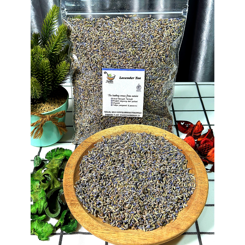 

Dried Lavender Tea 100 Gram - Teh Lavender Kering Rempah Bu Risma Rempah Bu Risma