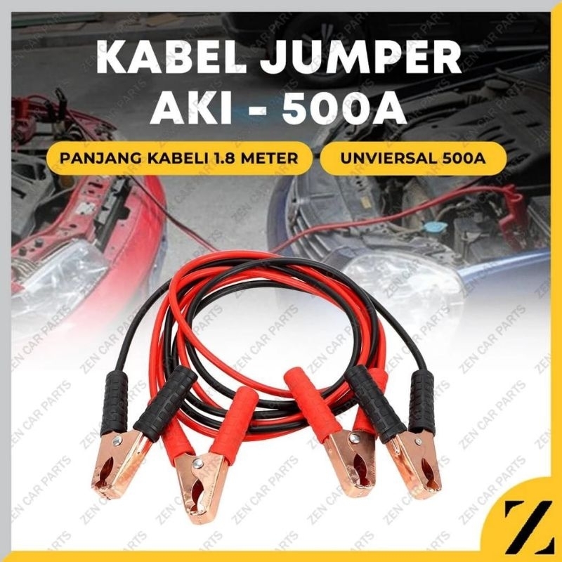 Kabel Jumper Aki 500 AMP / Kabel Booster Baterai Aki Mobil