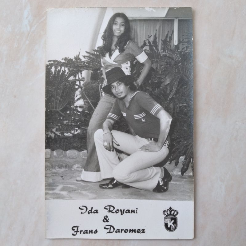 Foto Kuno Lawas Jadul Artis Ida Royani Frans Daromez 1970 an - YN722