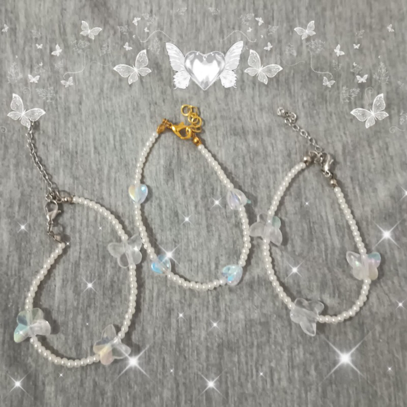 beads bracelet love butterfly