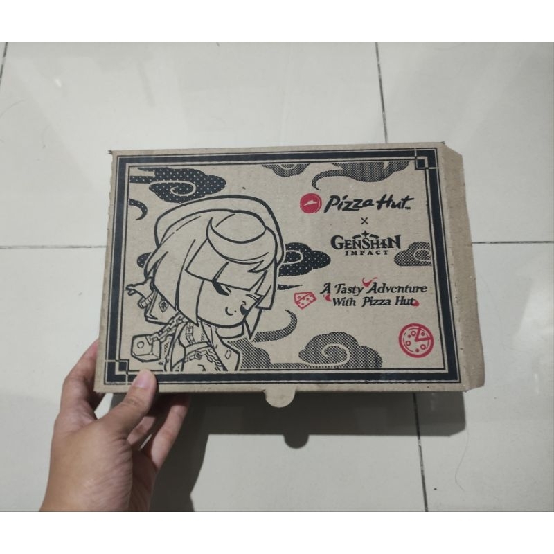 

Pizza Hut x Genshin Impact sticker & box