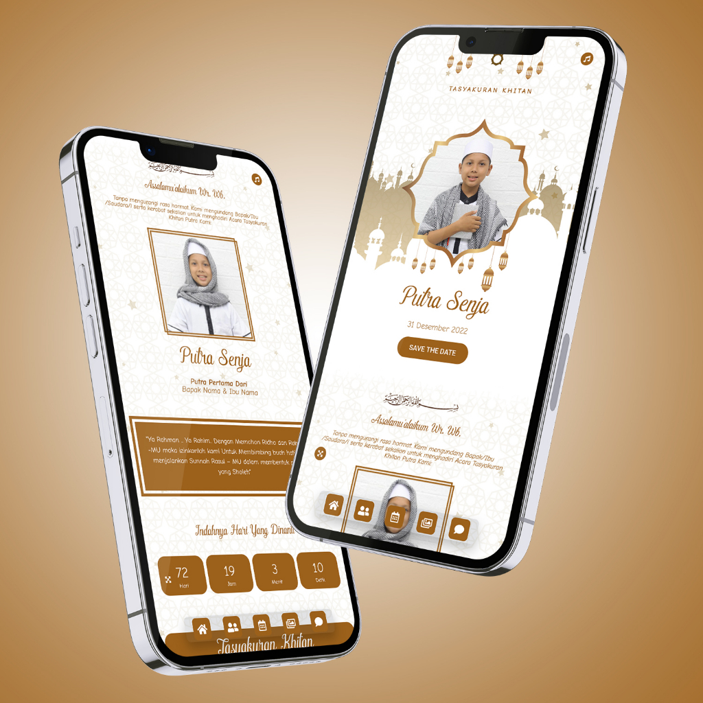 Undangan Digital Khitan Website Aesthetic