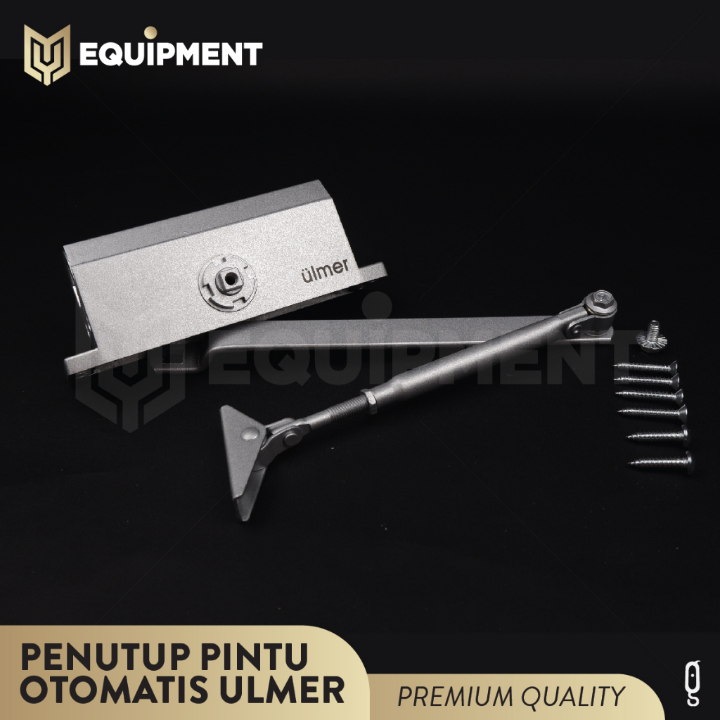 penutup pintu otomatis Ulmer by Fukuda ORIGINAL / premium quality silver automatic door closer / rum