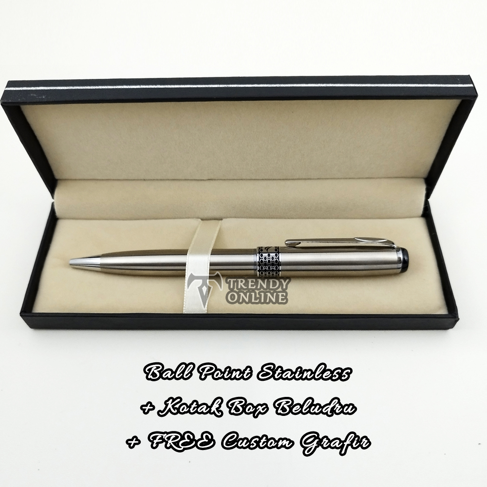 

Pulpen Exclusif TR73 dengan Box Exclusif FREE Cetak Nama | Ball Point Promosi Custom Grafir