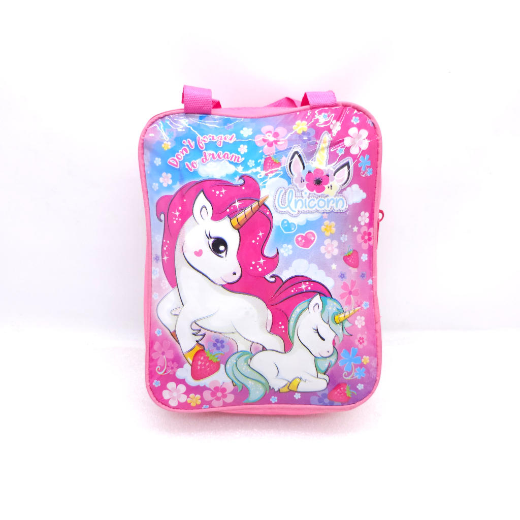 Tas Jinjing Plastik Mika Murah / Tas Selempang Jinjing Karakter Animasi Murah / Tas Jinjing Selempan