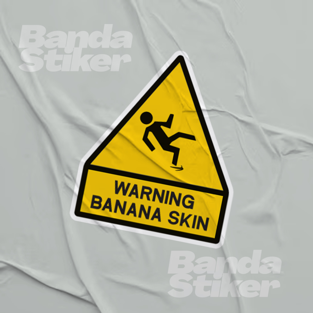 

BANANA SKIN STIKER - STIKER AESTHETIC LAPTOP, AKSESORIS HP, STIKER SATUAN, STIKER WARNING